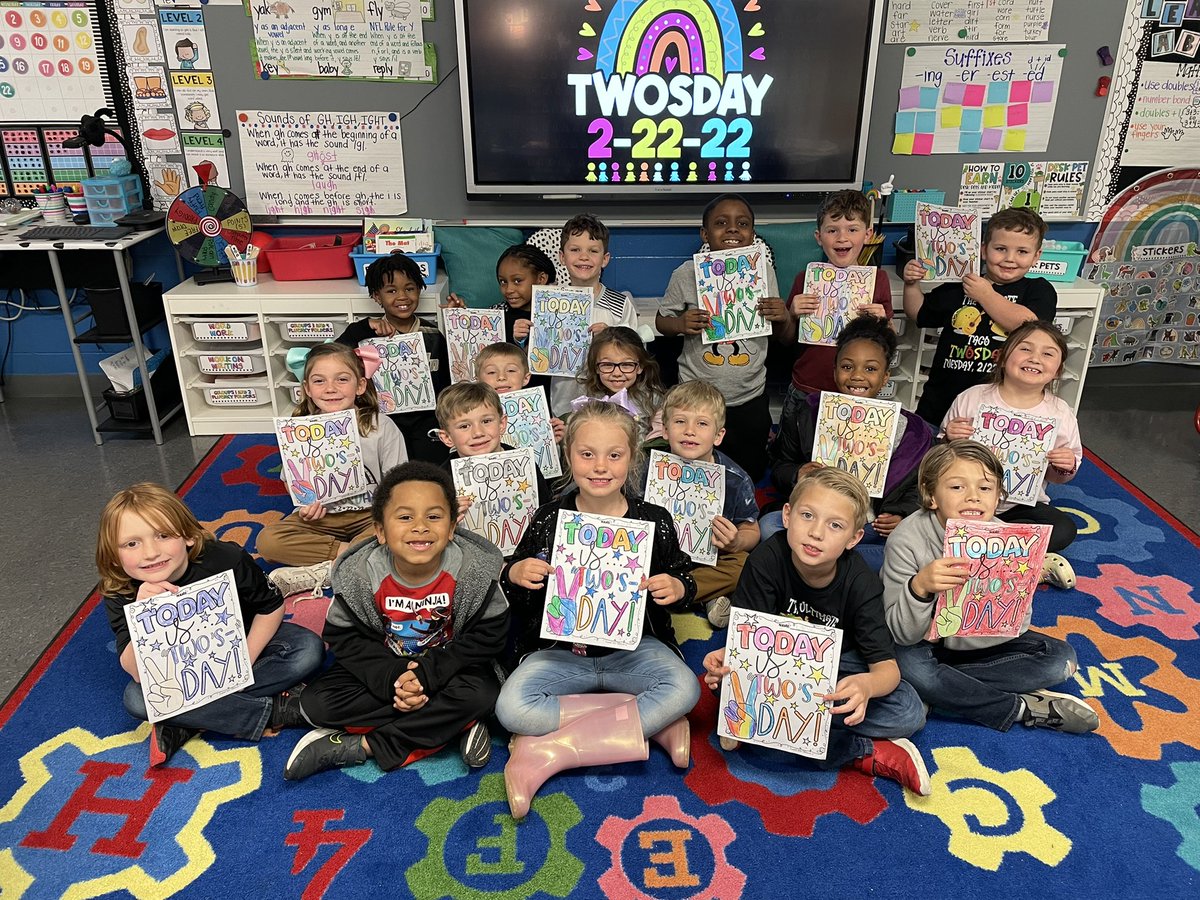 halpin1stgrade's tweet photo. Happy Twosday and DLD!!! @TCBOE_LES @gotynker @OfficialDLDay #DLDay https://t.co/VF9xifcv32