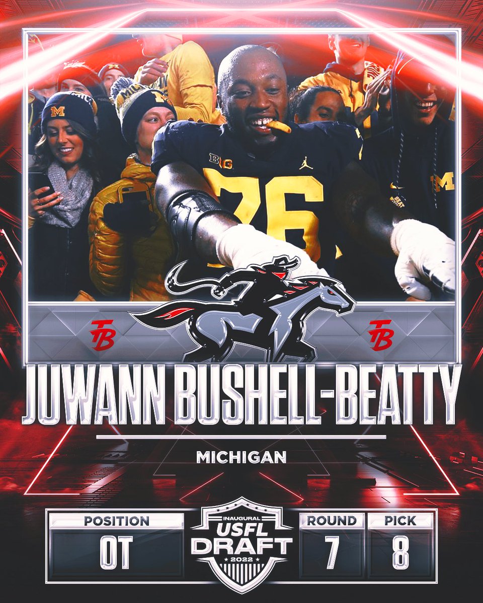 UFLBandits's tweet photo. The Tampa Bay Bandits have selected Juwann Bushell-Beatty! #BanditBall https://t.co/YsizYQOKfE