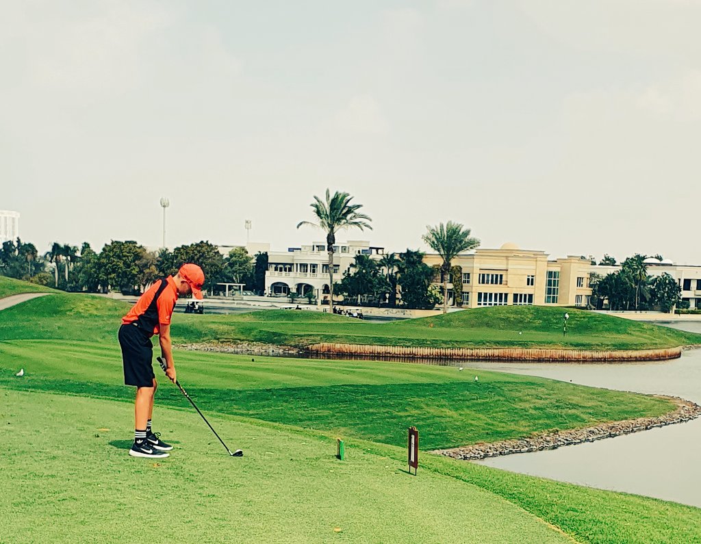 One of our talented <a href="/DESCgolf/">Golf | DESC Dubai</a> students showcasing the impact of hardwork and dedication... He knocked it to 4 feet for a short birdie putt and closest to the pin prize... #skills #dedication #descpe #descsport