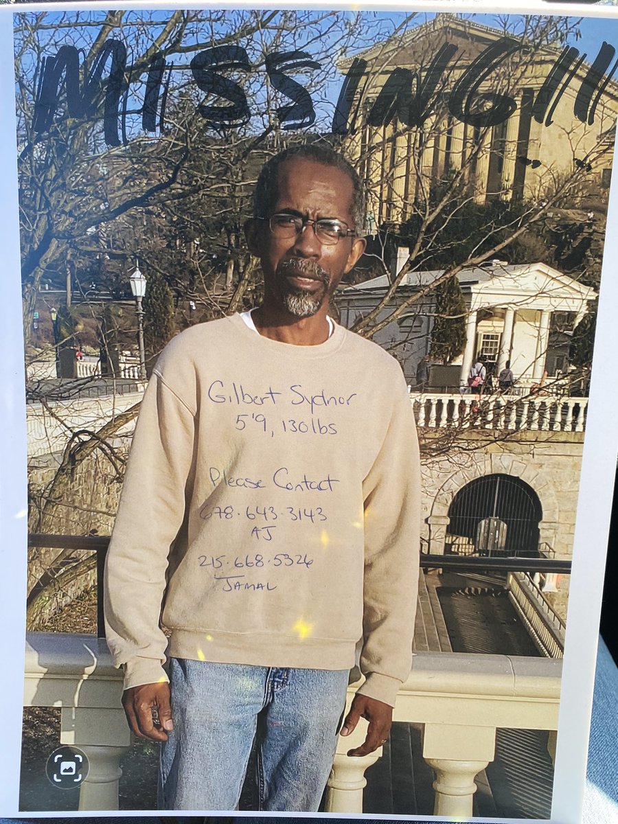 ItsJusMeMandy's tweet photo. It’s going on 2 wks &amp; my bonus dad is still missing y’all..Please help my family bring him home!! His name is Gilbert Sydnor, he has dementia.  He was last seen in the West Philly area but could be anywhere.  #PLEASEHELP https://t.co/otrtiIRRss