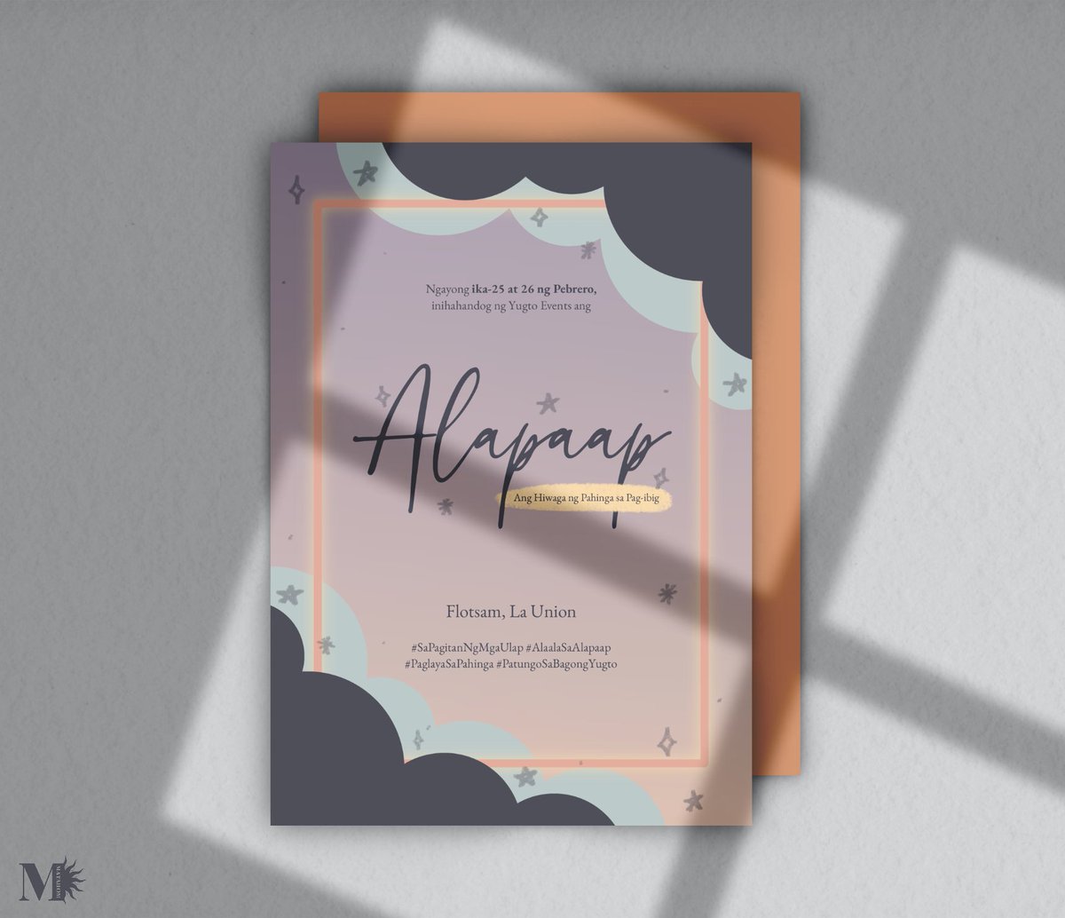 ͏͏͏͏͏͏
͏͏͏͏͏͏
͏͏͏͏͏͏͏͏͏͏͏͏       INIHAHANDOG  NG  YUGTO
       EVENTS : Isang  Paglalakbay
       Patungo        Sa         Pahinga 
       Sa   Mga  Ulap.

              ALAPAAP 2022
              PEBRERO 25-26
              FLOTSAM, LA UNION
͏͏͏͏͏͏
              
͏͏͏͏͏͏