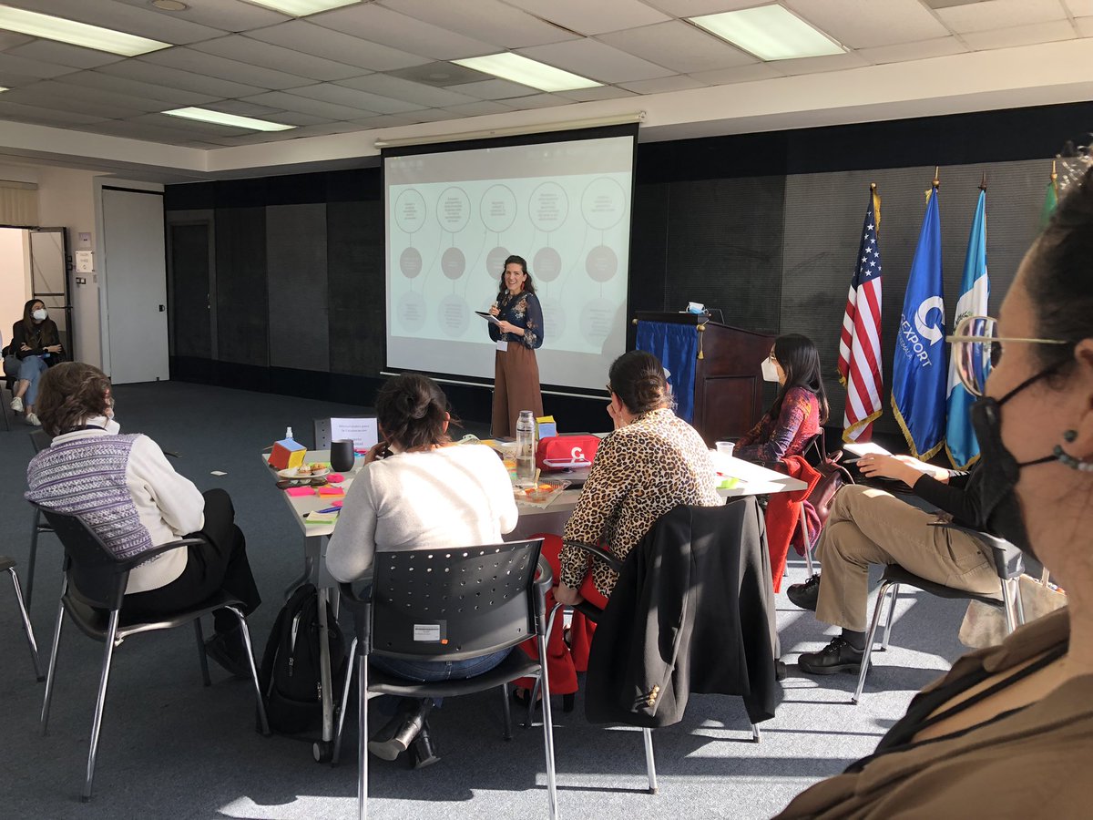 SherVogel's tweet photo. “One reflection I’m having is it has not been easy to have a meeting like this during COVID - and coming together today has been a great opportunity.” -Mona Mijthab #finalreflectionofday #ASPIREGuate #entiendoretos @AGEXPORTGT @uvggt @MITMechE @dlab_mit @USAID #Link4 https://t.co/xJ3HX3v0Ek