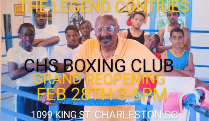 CHSBoxingClub's tweet photo. 🥊🥊IT'S TIME WE'RE BACK🥊🥊 COME CELEBRATE HOLLYWOOD'S BIRTHDAY - FEB 28TH THE GRAND REOPENING OF @CHSBoxingClub  🥊🥊 1099 KING ST #CHARLESTONSC 🥊🥊 DOORS OPEN 3PM-6PM. SPECIAL GUESTS, REGISTRATIONS, SIGN UPS - PROGRAM INFO AVAILABLE, COME SEE THE NEW GYM🥊🥊 🥊🥊 🕊️🕊️ https://t.co/SYmZMpJqM8