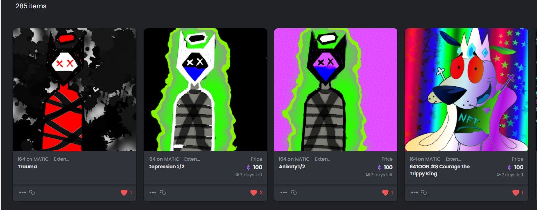 Some new drops on the way for yall!
Just need to catch up on the #NFTs i have going out.
#Brokensea is KILLING ME RN.
All prizes are ready to go out.
Just waiting on os,
LOVE YOU GUYS!
DEMONS CONTRACT IS DEPLOYED!
Wait for the 411 from me!
#NFT #NFTGiveaway #64ARMY