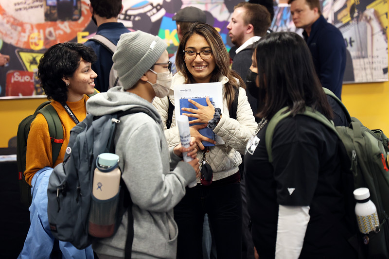 Neumontu's tweet photo. So many tech opportunities, so little ⏰ This quarter's #careerweek introduced our students to innovative companies, networking opportunities, &amp; industry insight. Career Week is one of the many ways we help our students be industry-ready before👩‍🎓
#computersciencemajor #neumont https://t.co/hHa0Zl9nYj