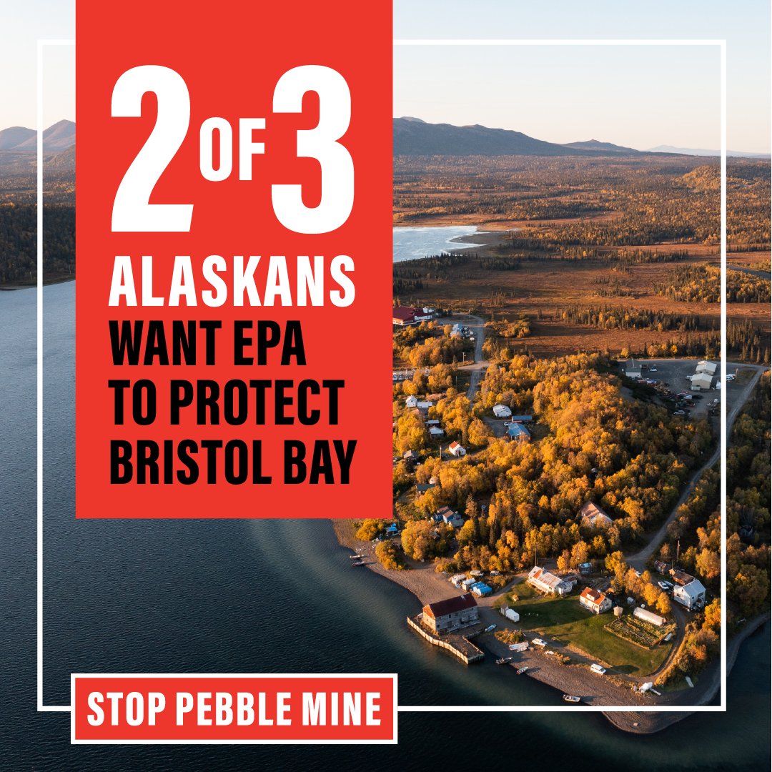 Facts: ✅ 
1) Alaskans have fought for over two decades to stop Pebble Mine. 
2) Science tells us that Pebble Mine will destroy #BristolBay. 
3) The overwhelming majority of Alaskans want <a href="/EPA/">U.S. EPA</a> to take action and protect this important watershed.
fishermenforbristolbay.org/take-action