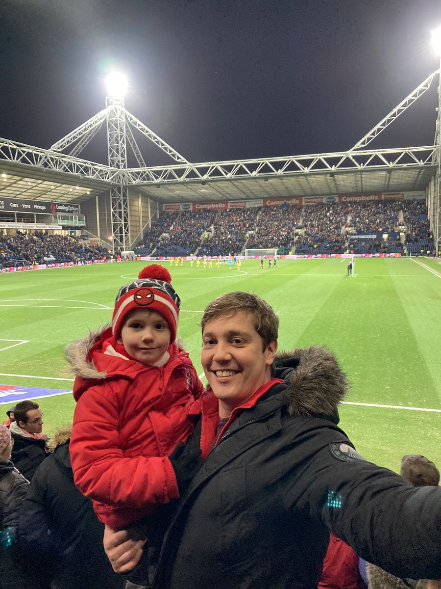 Twheatman's tweet photo. A few from Dougie's first game. Not the result we wanted and he didn't get to celebrate a goal but he had a great night! #NFFC @NFFC #COYR #pnefor https://t.co/JH1eUiHs8n