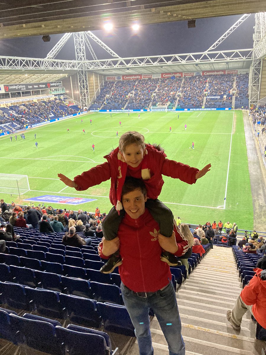 Twheatman's tweet photo. A few from Dougie's first game. Not the result we wanted and he didn't get to celebrate a goal but he had a great night! #NFFC @NFFC #COYR #pnefor https://t.co/JH1eUiHs8n