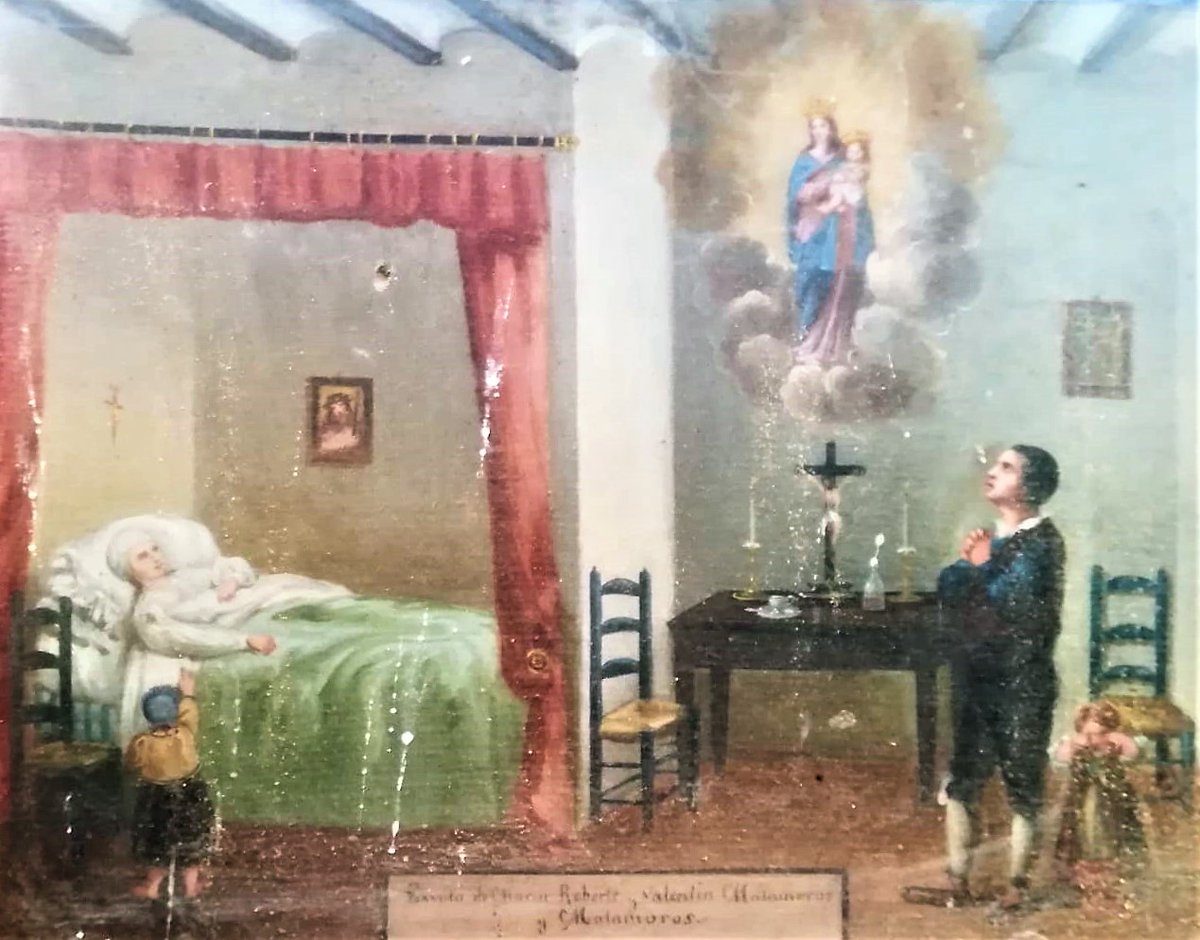 TitoParreta's tweet photo. Per cert, les fotografies dels ex-vots que apareixen (així com este d'aquí baix) són d'aquells famosos de l'ermita del Remei d'Alcanar... I no, no patiu, que no s'han perdut (a la vista ho teniu!)
Si heu arribat fins aquí, molt agraït! Ara sí, fi del #minifil! https://t.co/5jV0i6OS95