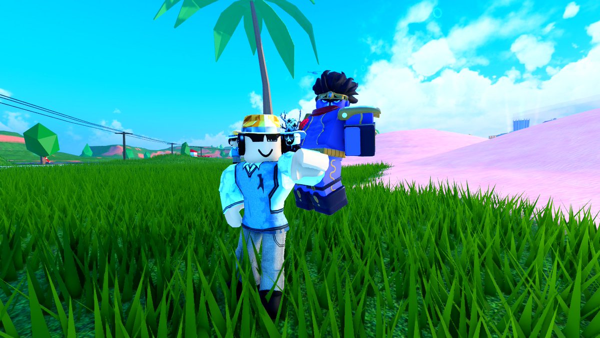 rblxbadimo's tweet photo. We're adding STANDS😱to @Roblox #Jailbreak! Unlock them with a stand arrow 💘 that will be dropped randomly around the map! Stands will grab your opponents and defeat them for you! 🥊 
We plan on adding more stands as time goes on! So stay tuned...👀 https://t.co/YqUoFgLP6o