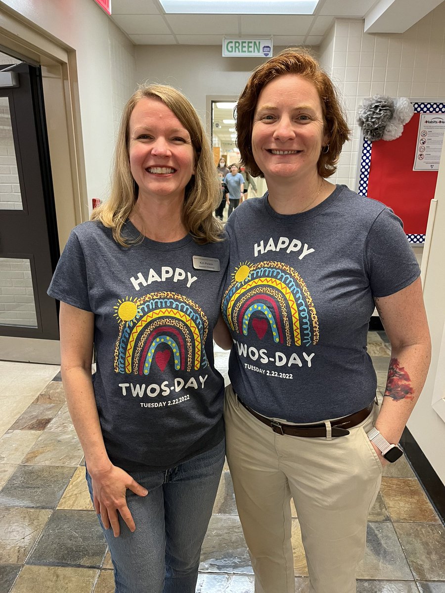 Celebrating Twos-day, 2/22/22, with some 2nd graders!!