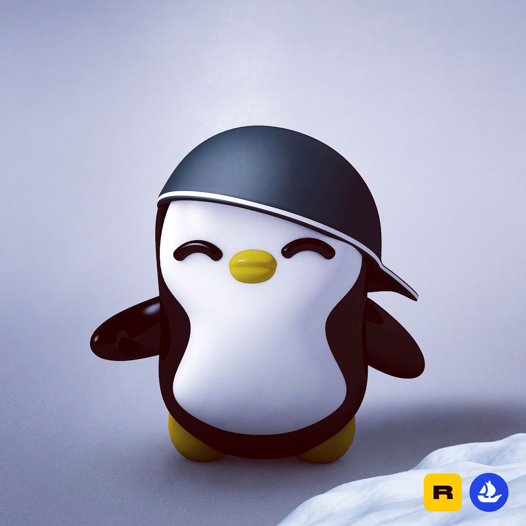 MoonAndBackNFT's tweet photo. Looks like Tuesday’s arrival comes in style. 
You can already get this penguin in @rarible and @opensea. Thanks for the support. 
———
#nfts #nftart #nftartist #nftcollector #cryptoart #digitalart #art #crypto #metaverse #ethereum #rarible #opensea  #penguin #nftcommunity #style https://t.co/aVWMcVmyE8