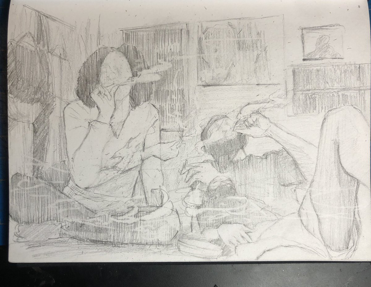 Ngl this drawing kinda fire can't wait to paint it 🤤I'm getting in my bag 