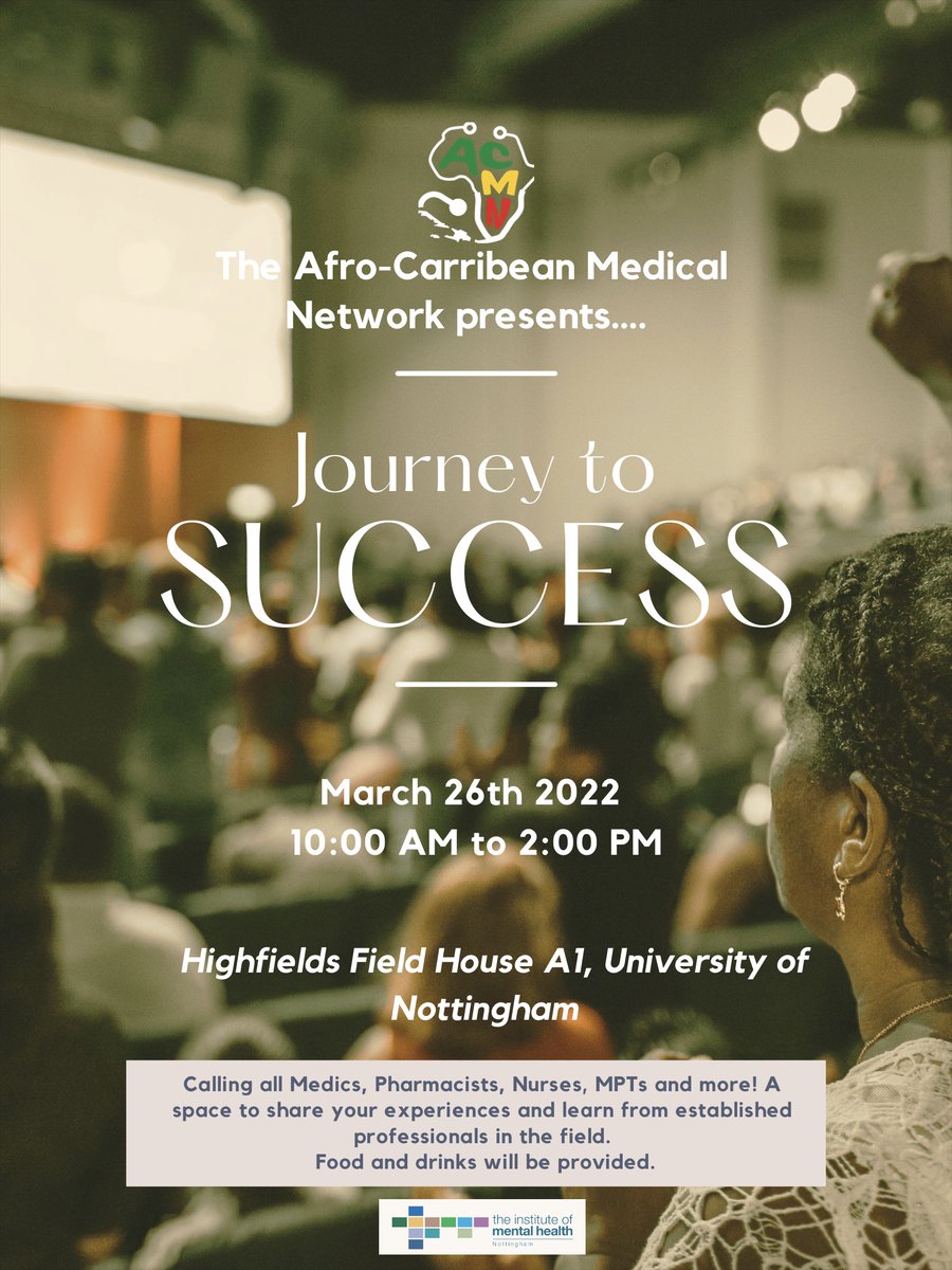 UoNACMN's tweet photo. Calling all Medics, Pharmacists, Nurses, MPTs and more! We formal invite all healthcare students to our annual 2022 Journey to success conference. This conference is a space to share your experiences and learn from established professionals in the field.
#blackstudentsinhealth https://t.co/4pxSg5rtRl