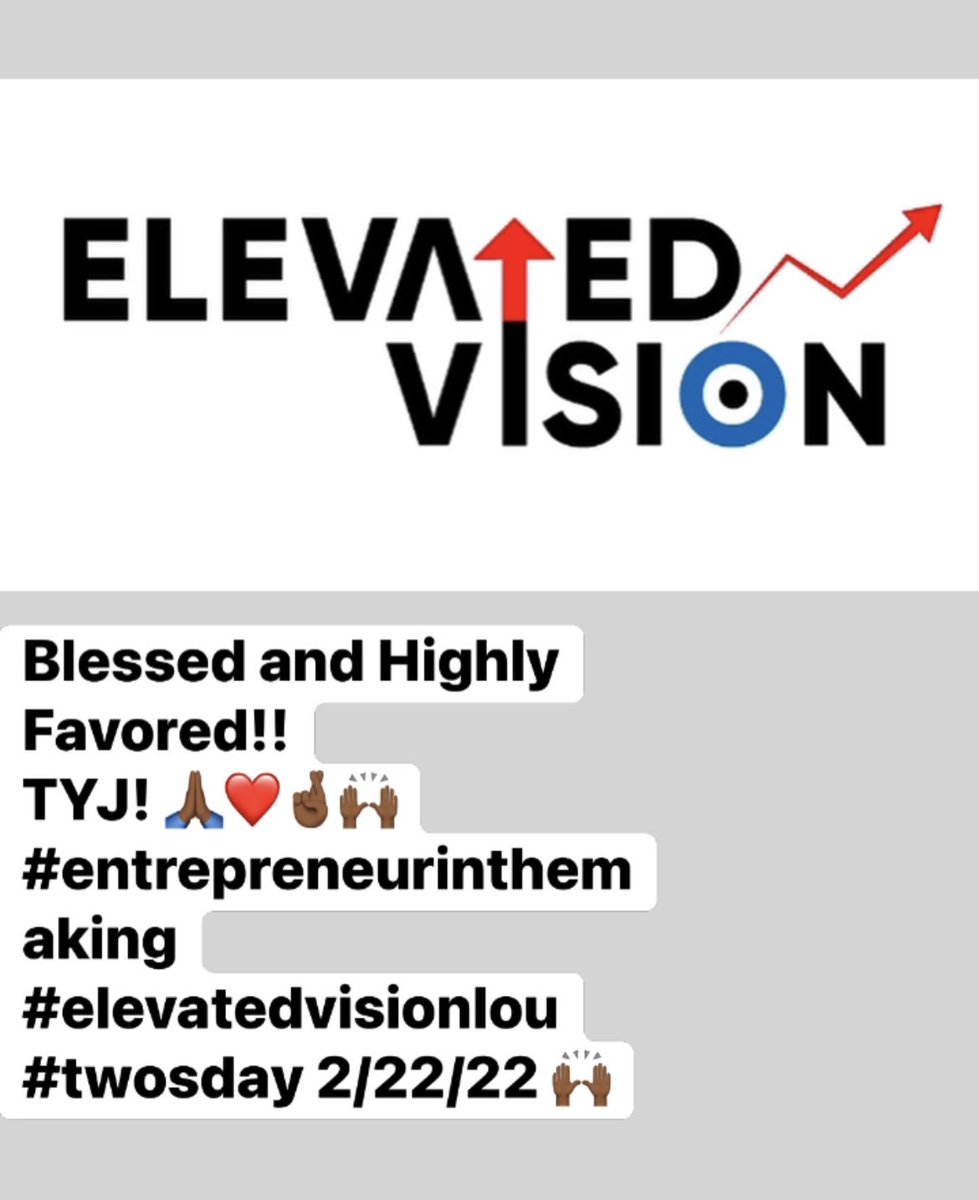 evisionlou's tweet photo. Blessed and Highly Favored!! TYJ! 🙏🏾❤️🤞🏾🙌🏾 #entrepreneurinthemaking #elevatedvisionlou #twosday 2/22/22 🙌🏾 https://t.co/d3nTAiGkou