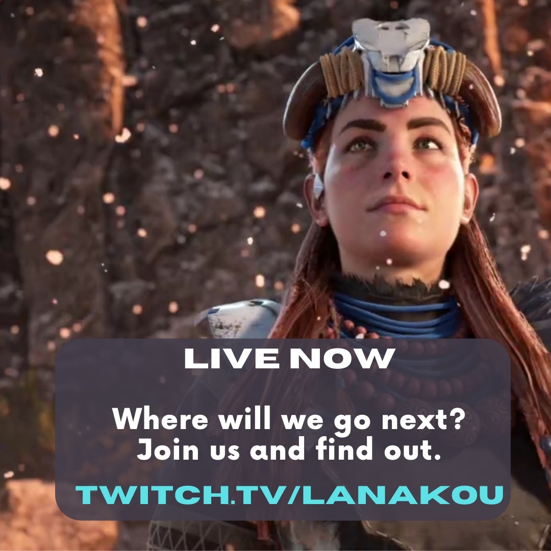 AkouStreamTeam's tweet photo. We are LIVE now! 
 https://t.co/N4tFoskiok 
🎮🎮🎮🎮🎮🎮🎮🎮🎮🎮
#twitch #twitchtv #twitchstreamer #pcgames #pcstreamer #smallstreamer #HorizonZeroDown #HorizonForbiddenWest #firstplaythrough #releaseday https://t.co/JMx6oo0bIg