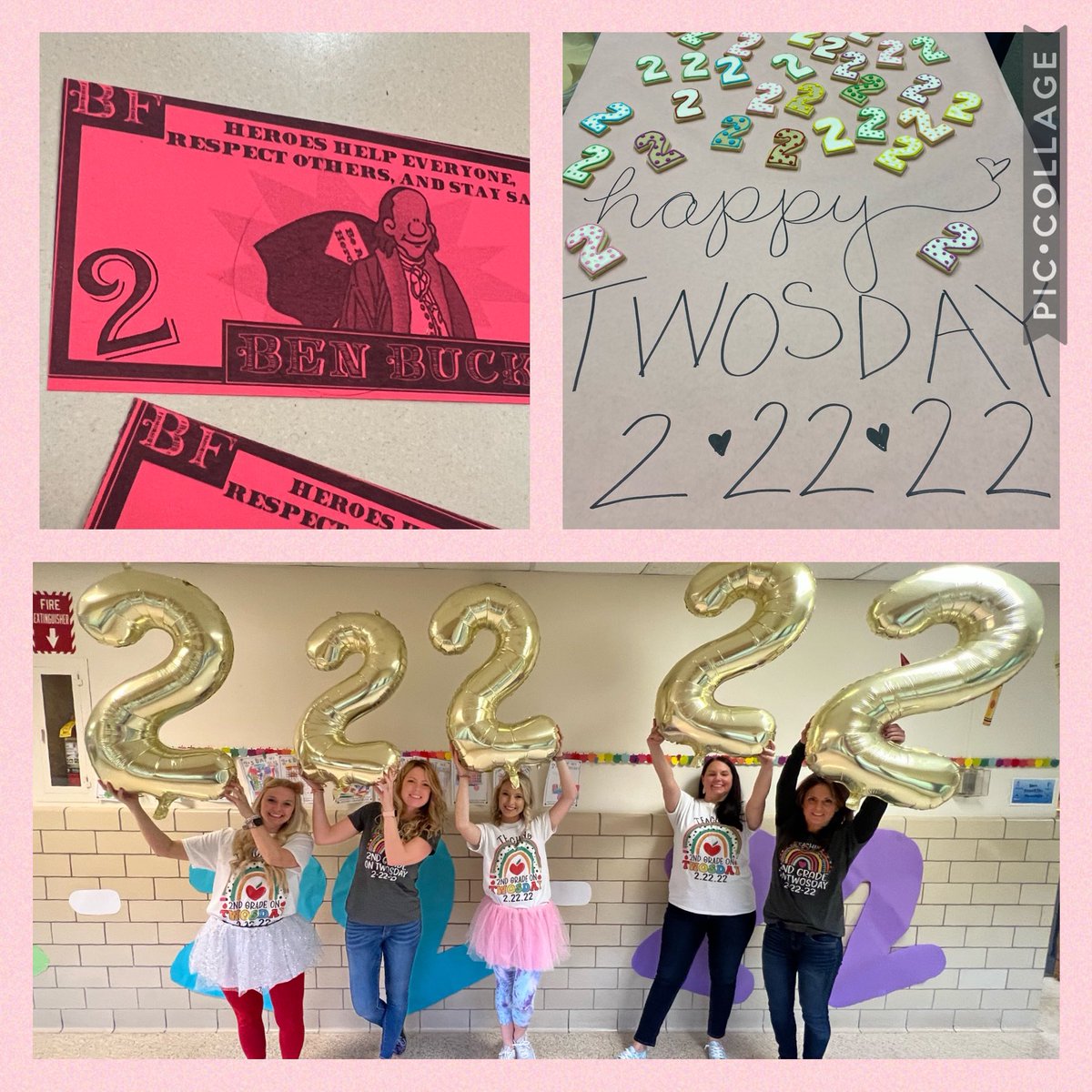IndianaAreaSD's tweet photo. Happy TWOSDAY! We dressed in Tutus, Ties, Tennis Shoes, and Tie-Dye to celebrate 2-22-22! There was even a Dance Party at 2:22 pm featuring DJ ‘V’ &amp; DJ ‘P’! ❤️🖤🎶 Whoop! Whoop!! #happyTWOSday #22222Day #proudBFprincipal https://t.co/xcWvLx6P4V