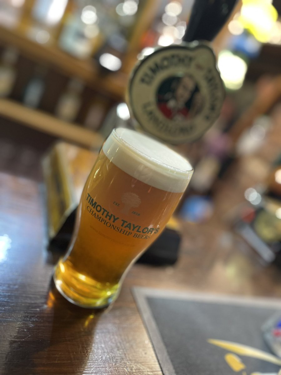 The finest pint in the finest Glass.  <a href="/TheValeCottage/">The Vale Cottage</a> <a href="/TimothyTaylors/">Timothy Taylor's Brewery</a>