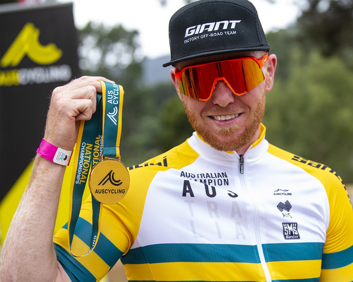 Giant Factory Off-Road Team riders Cameron Wright and Josh Carlson each struck gold (x3!) at the Australian Mountain Bike National Championships, earning three titles between the two athletes! 

fal.cn/3mnVA

Photos: Matt Rousu

#PureXCSpeed #RideUnleashed