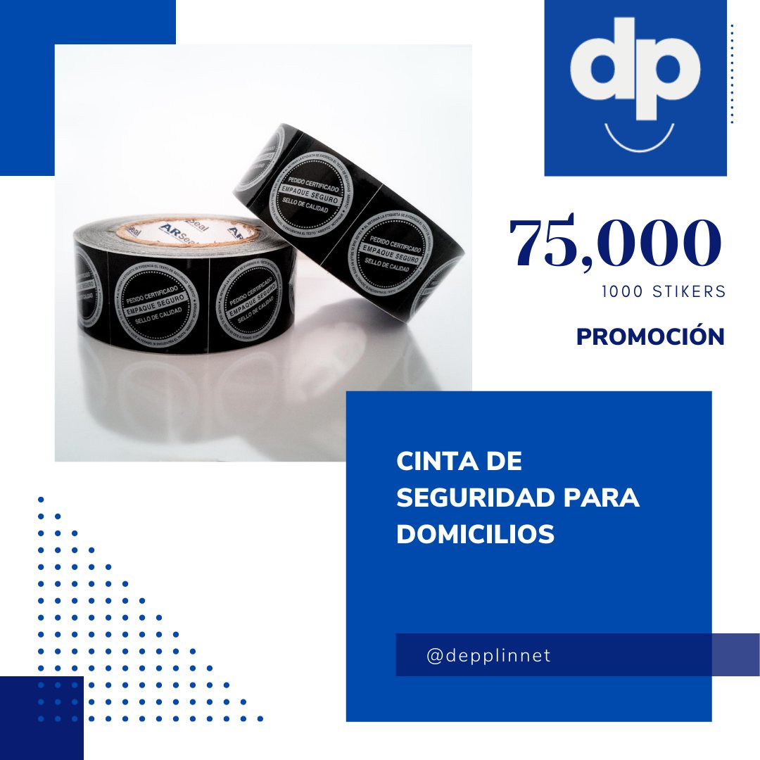 depplinNet's tweet image. Cinta de seguridad para Domicilios.