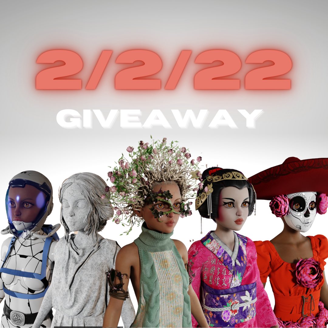 ✨2/2/22 IS A SPIRITUAL DAY!!!

🎉WE’LL BE GIVING AWAY $2222 SPLIT AMONGST 2 WINNERS IN 22 HOURS!!

👇To Enter:
1.) Must be a W.O.C holder!! opensea.io/collection/woc…
2.) Tag 3 friends 
3.) Comment something you’re grateful for!!!

#nft #nfts #nftcollection #nftgiveaway