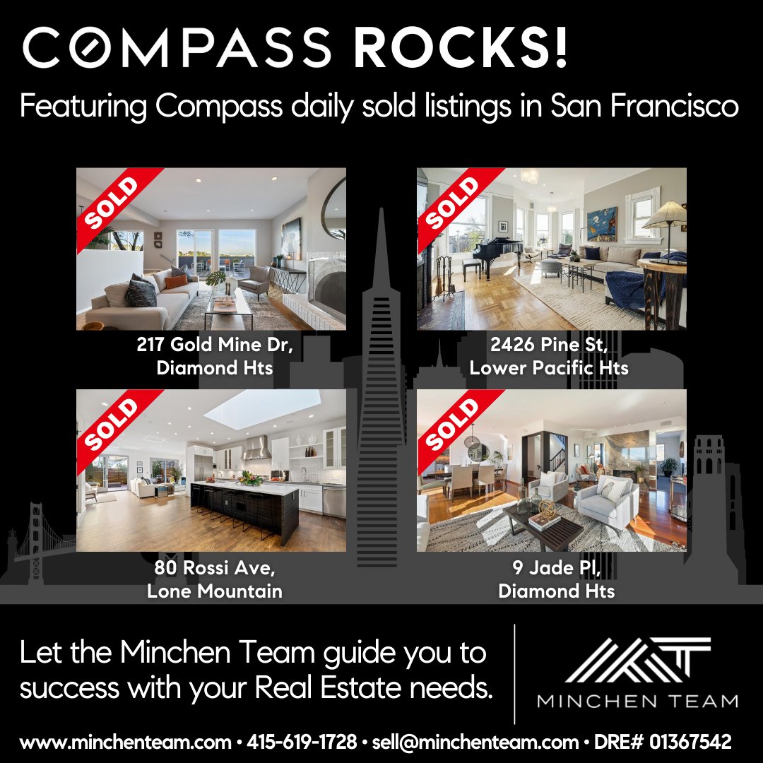 MinchenTeam's tweet photo. Now, more than ever, the expertise of a Real Estate professional matters in the sale of your home. Work with Compass, The #1 independent Real Estate brokerage in the country.
📱 415-619-1728
📧 sell@minchenteam.com
🌐 https://t.co/a2Ab8yBvcv
#compassrocks #compass #realestate https://t.co/ElMrbgLeTL