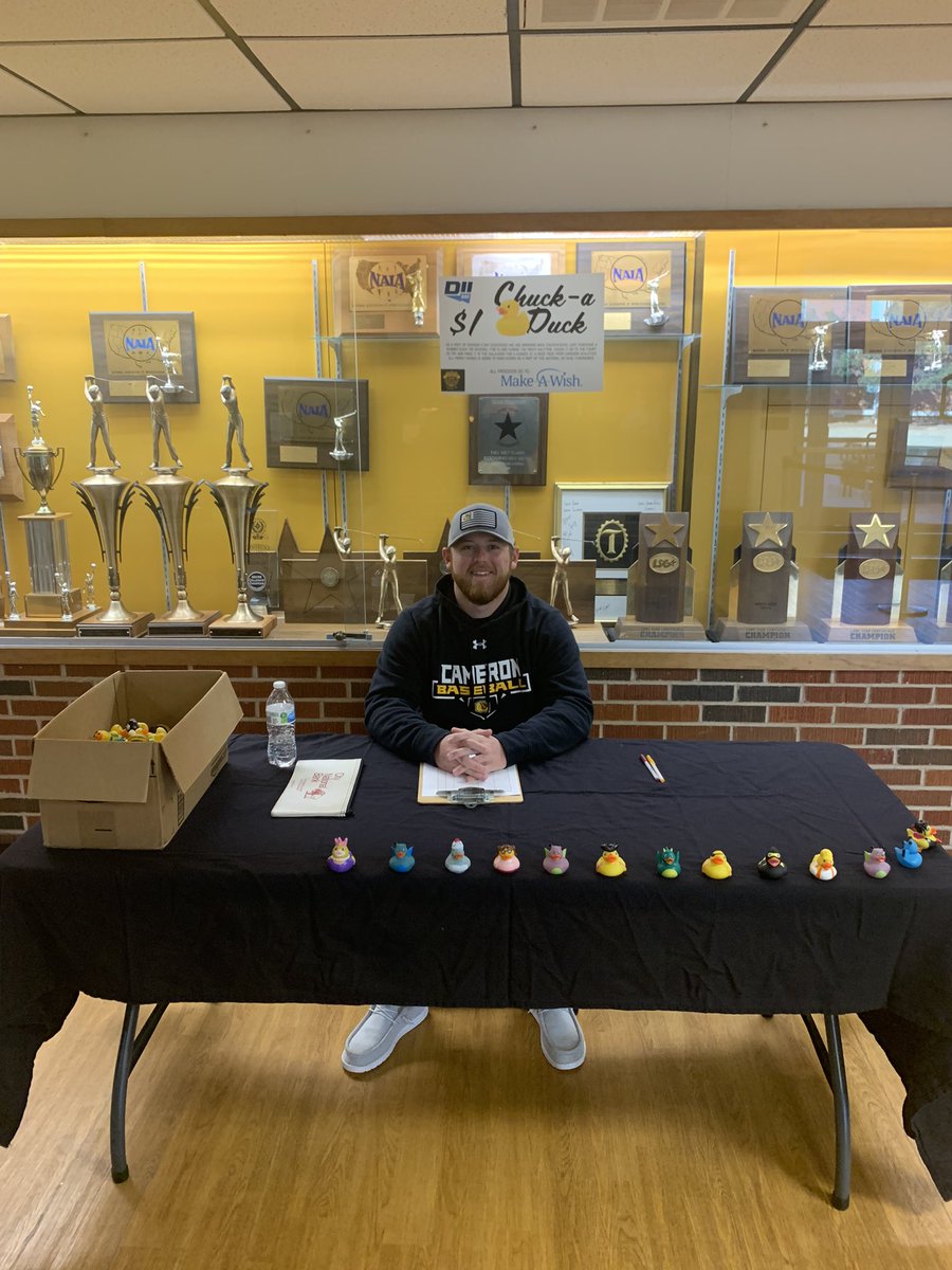 Happy #D2Day !
Come support the Make-A-Wish foundation!

We are doing Pie-A-Coach at halftime of the Women’s Basketball Game and Chuck-A-Duck at halftime of the Men’s Basketball Game!

$1 per entry into Pie-A-Coach
$1 per duck for Chuck-A-Duck