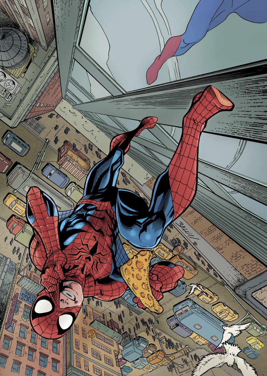 RT @elliewrightart: Practising some colours over Mark Bagley’s Spider-Man! https://t.co/8s96aw855c