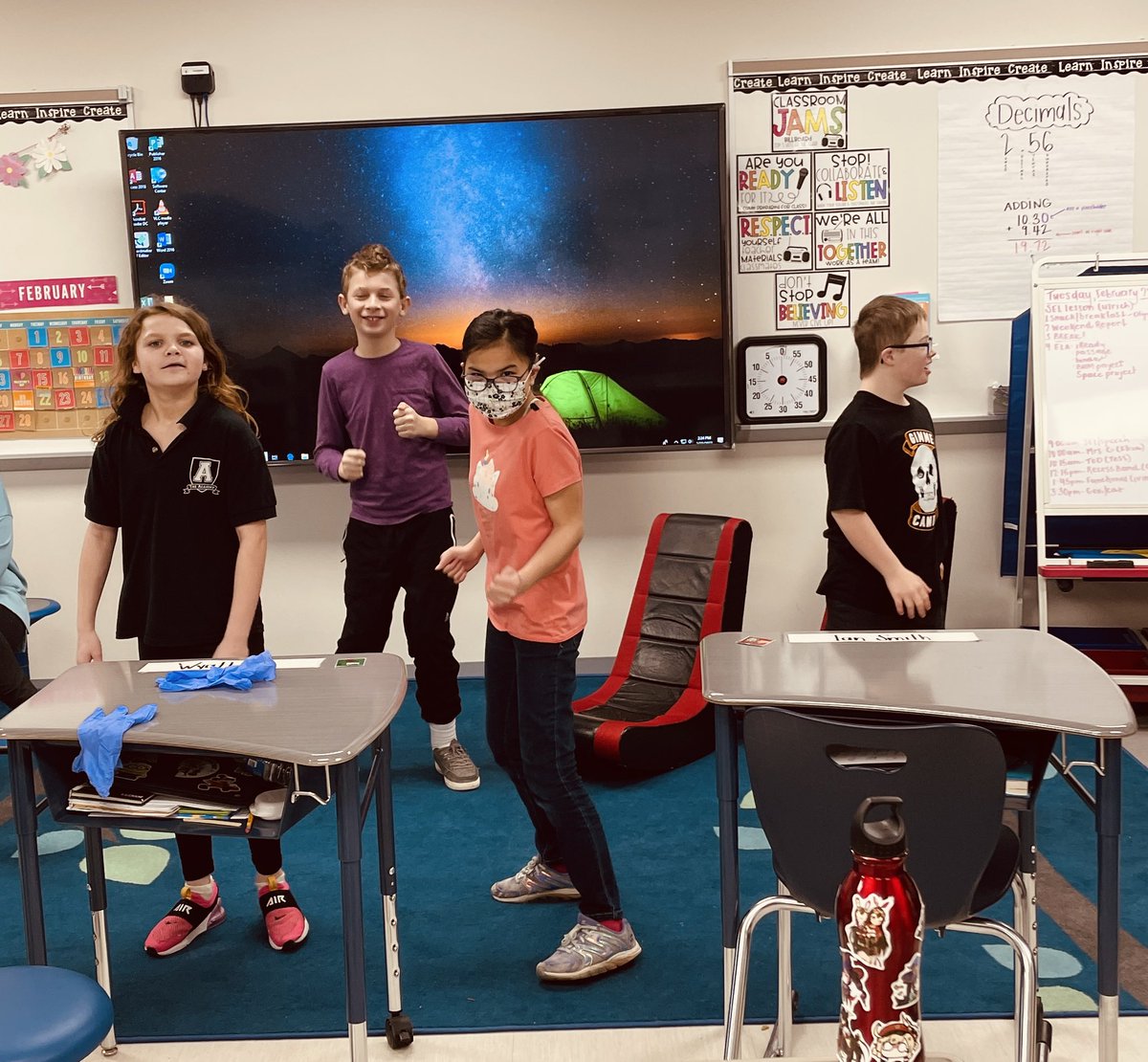 MsBeccaSLP's tweet photo. Dance party dance break at 2:22 on 2/22/22! @OTCConway @MissKossHCS #EWPride https://t.co/G6AcomKivM