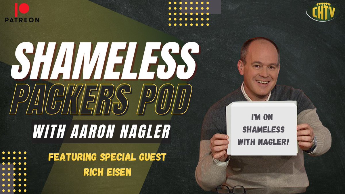 cheeseheadtv's tweet photo. Shameless Packers Pod: Episode 2 with Rich Eisen https://t.co/xXvciJ0IBj #Packers #GoPackGo https://t.co/k1kicUFezZ