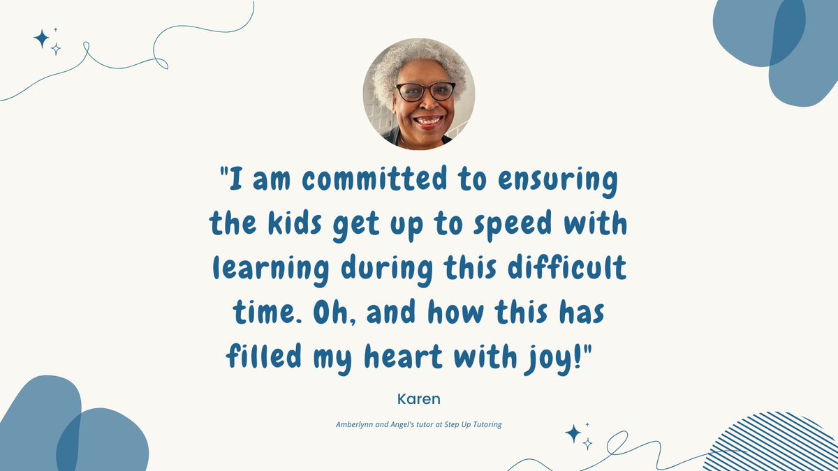 Meet Karen, our incredible tutor who uses her vast experience as a corporate trainer to share knowledge with her students while giving them much necessary confidence! 💙

If you are looking for a challenge and would like to tutor an under-resourced student, use the link in bio.