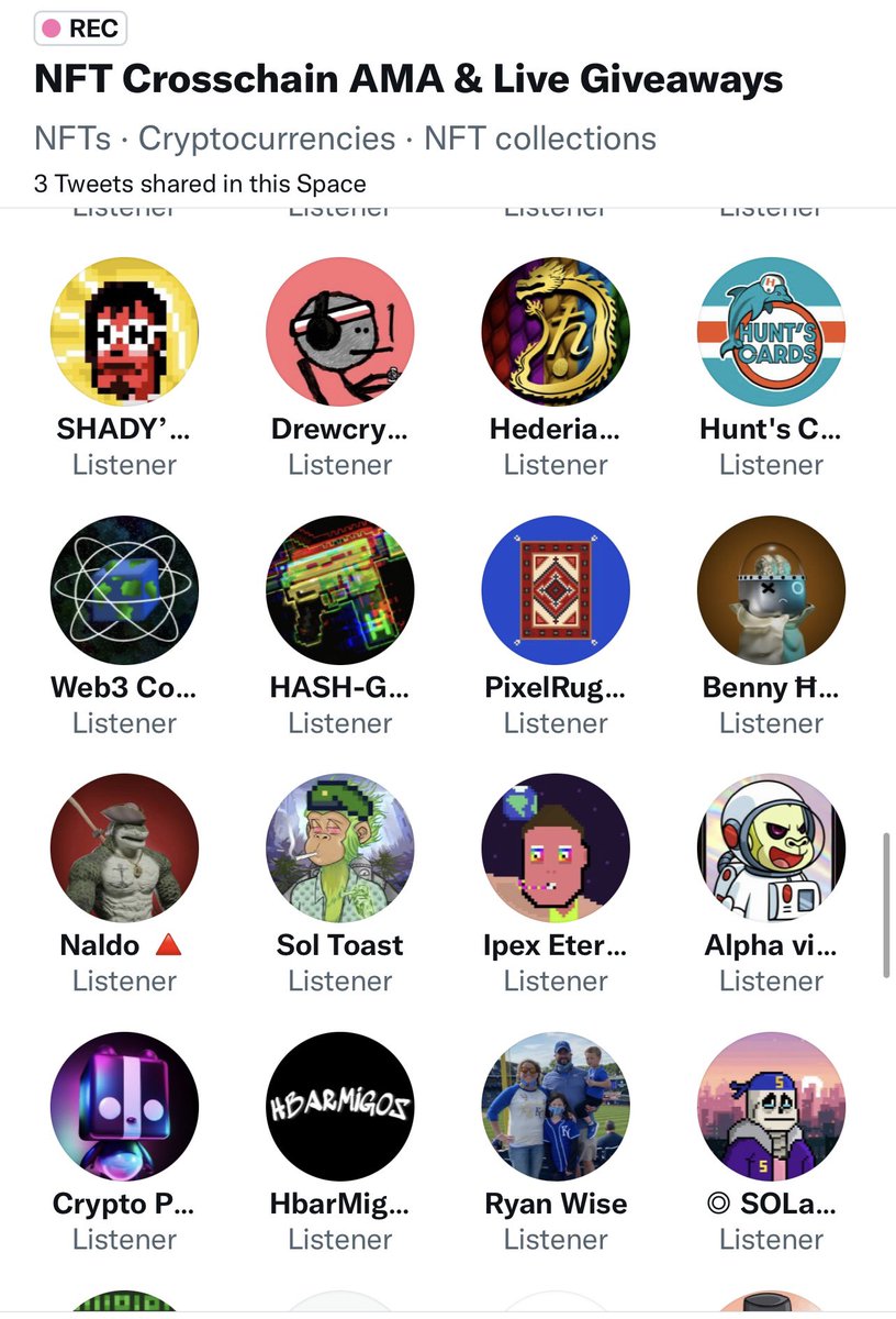so_annieways's tweet photo. #HederaNFT = COMMUNITY 💕

@HGraphPunks @HBARMORY @HangryBarboons @pixelrug @CryptoPandasNFT @Hbar_Migos @BattyHattie_NFT 

#hederahashgraph #NFTartist #NFTCommunity 

https://t.co/REXx9JQ1DP https://t.co/cc11Y82DVk