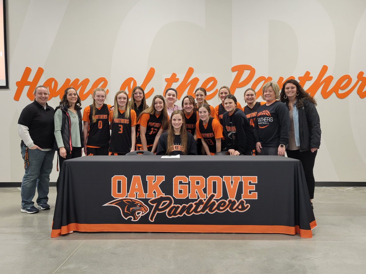 OG_GBBALL's tweet photo. Congratulations to senior Lady Panther MacKenzie Mann on signing to play basketball &amp; furthering her education at Missouri Valley. We are so PROUD of you, Kenz! https://t.co/9PzTCQYZax