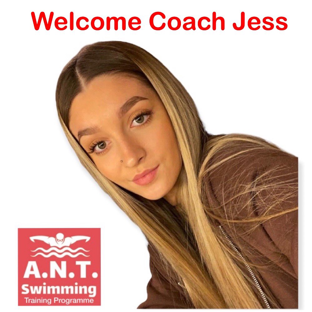 Introducing NEW Coach Jess - Jess joins us at A.N.T. Swimming after a very successful swimming journey herself. A fantastic Breast Stroke swimmer &amp; previous Club Captain, Jess has joined our team to help support Athletes of all Ages, develop &amp; improve to achieve their goals 🌟