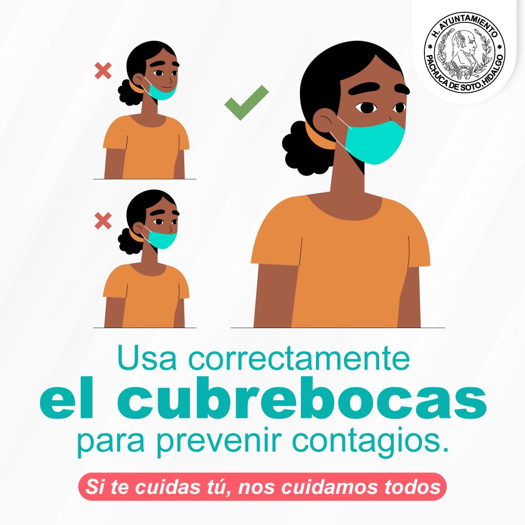 PachucaGob's tweet photo. No olvides el uso correcto del cubrebocas en todo momento. 😷
#CovidTips https://t.co/DZNGvNgFGz