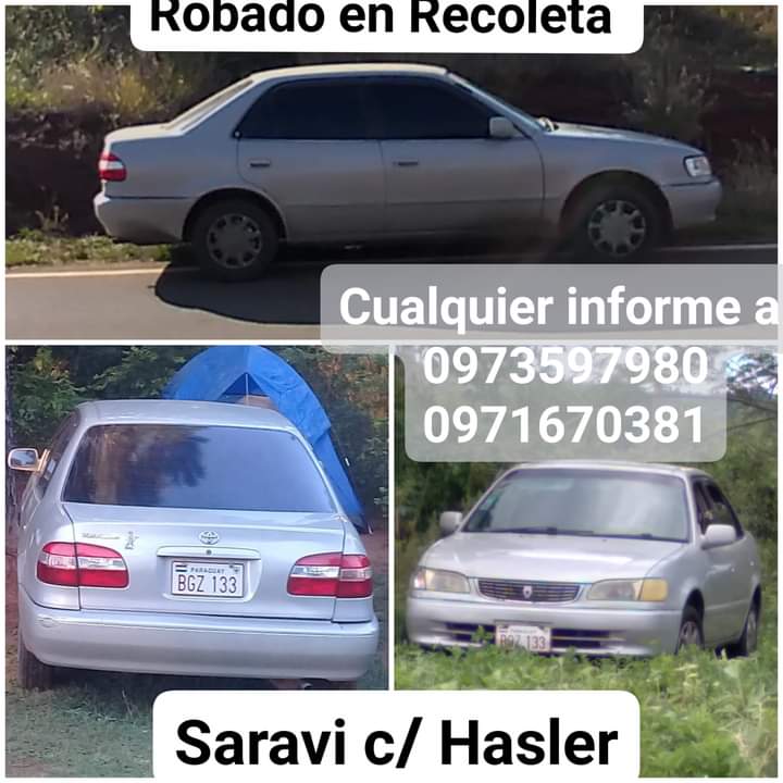 evapgonzalez's tweet photo. Por favor, ayuda, ayer lunes 21 de febrero nos robaron el auto, ayuda por favor @UltimaHoracom @Santula @yolandapark1 @ABCDigital @policia_py @Telefuturo https://t.co/cthY9kqiFV