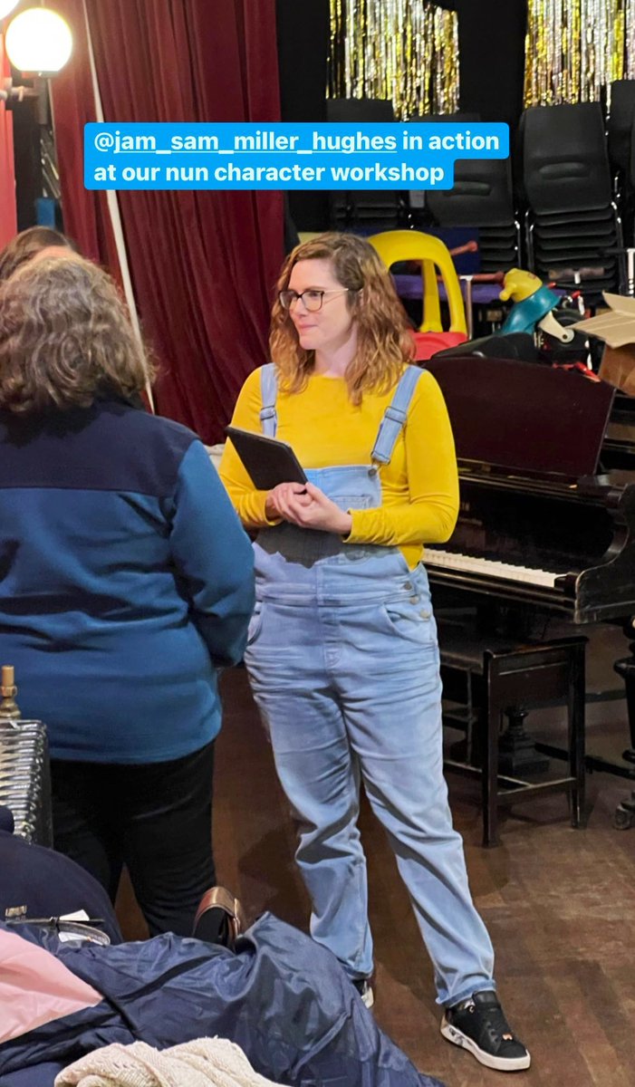 jamsamhughes's tweet photo. First rehearsal for @WLOStheatre #SisterAct done! Looking forward to the next three months of joy. Tickets are now on sale at https://t.co/wR3fcCd0q7 #londontheatre #swamdram #theatreisback #director #nunswiththefun #raiseyourvoice https://t.co/mAD15YKxyo