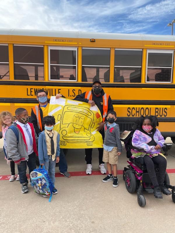 Happy #NationalSchoolBusDriverDay to the amazing team who gets us to and from school safely!  We ❤️ you! #ALSCan @BluebonnetES