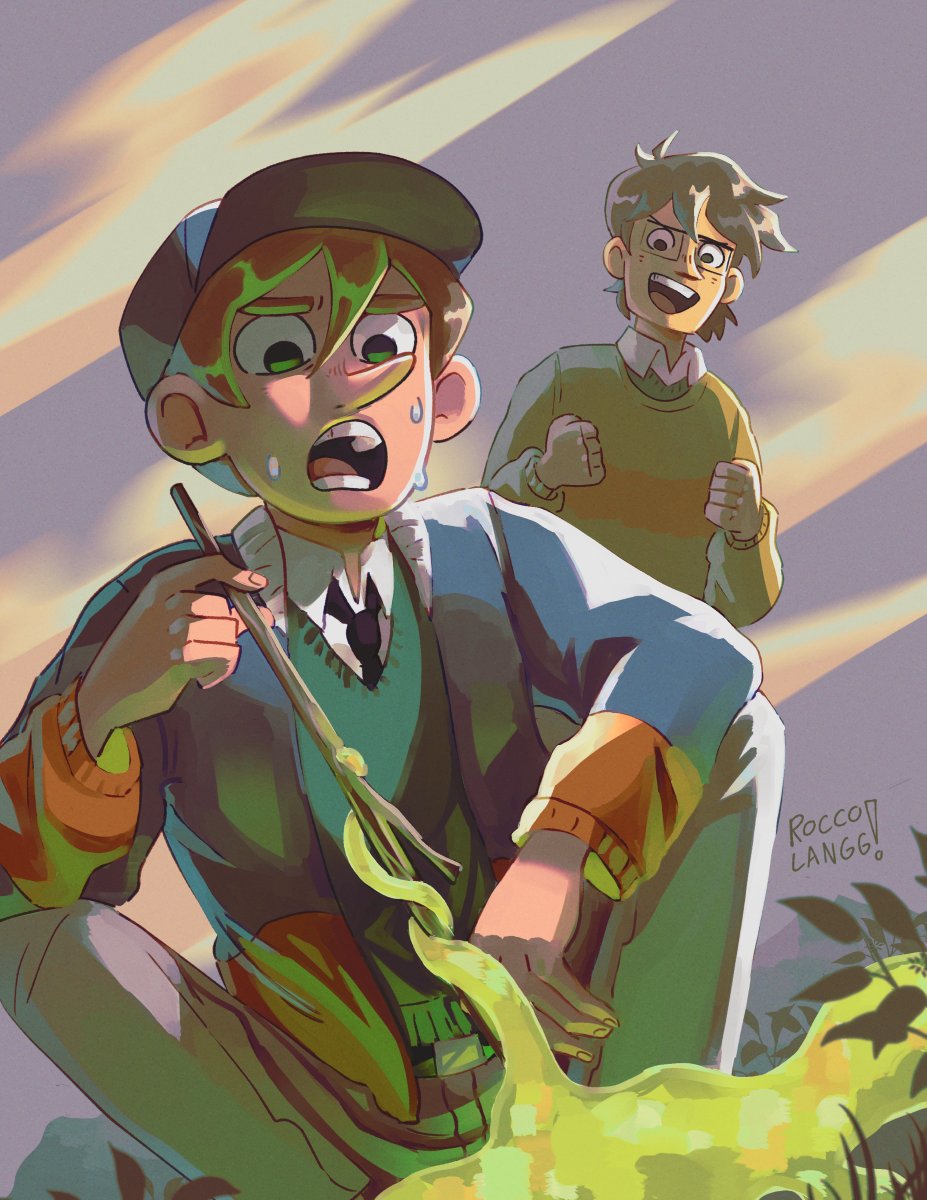 RoccoLangg's tweet image. Dibujé a los bellos niños de @ayeyepiz :) vivan los art trades