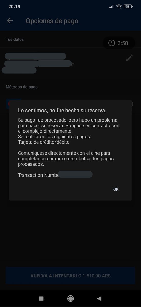 HSNGK00K's tweet photo. hermanas creo que mE CAGARON @cinepolisarg ayuda ya mandé mail quejándome pero ???? qué es eso de procesar el pago y no guardarme los asientos? https://t.co/ms6u8xlL17