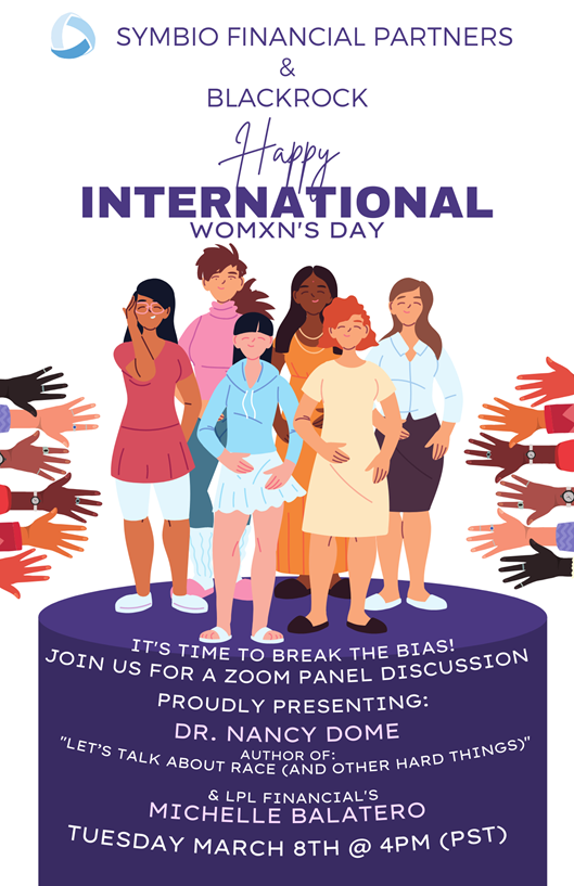SymbioShari's tweet photo. I'm so excited to be hosting this #iwd2022 conversation. Thanks to @BlackRock for their sponsorship in providing Dr @NancyDomeEdD's  book to the first 50 people to RSVP and attend. Please RSVP and join us! #breakthebias https://t.co/2Qyh3Kb2px https://t.co/AlOYW5a1Nb
