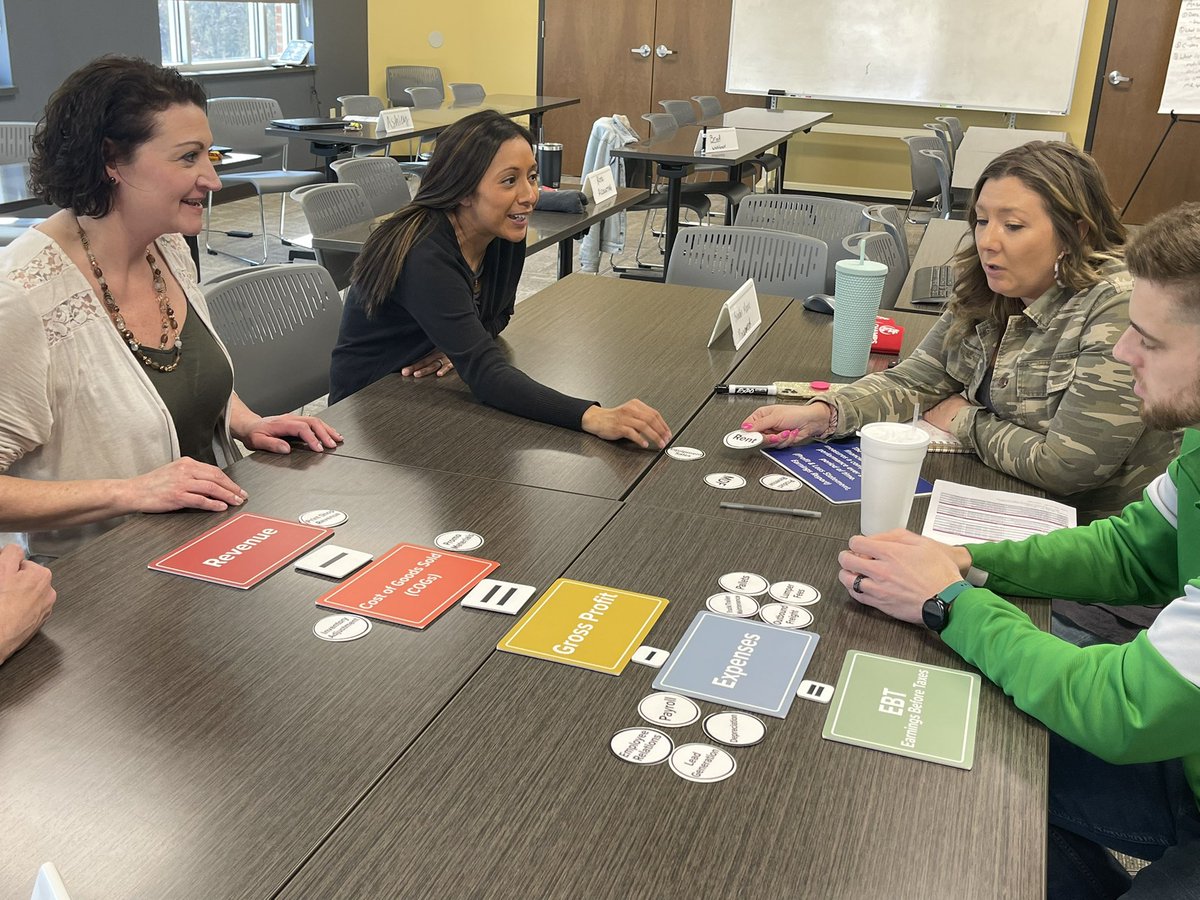GRITTcoaching's tweet photo. Yesterday a group of employee owners went through a #training on the 5 line income statement. Thank you Kyle Menges, CPA for taking the time to teach the group! It was a great eye opening experience! #OpenBookLeadership https://t.co/quz406imdP