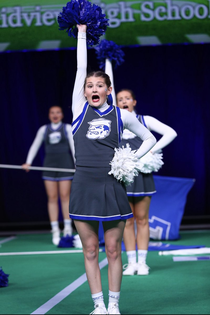 MidviewCheer's tweet photo. There is no better feeling than performing on the nationals mat. These faces say it all 💙 #anchordown https://t.co/LhKtVa0dco