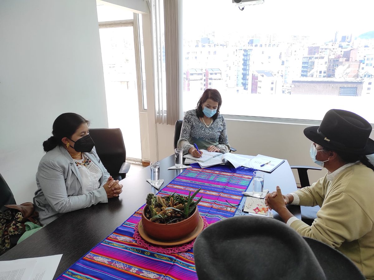 RYanantin's tweet photo. Reunión junto a Catalina Vélez, presidenta del Consejo de Educación Superior. CES. quien junto nuestra delegación se comprometieron a: Reforzar la enseñanza del kichwa como segunda lengua, levantar la data de las IES que den kichwa y generar propuesta de indicadores de evaluación https://t.co/OI3a0WvRHv