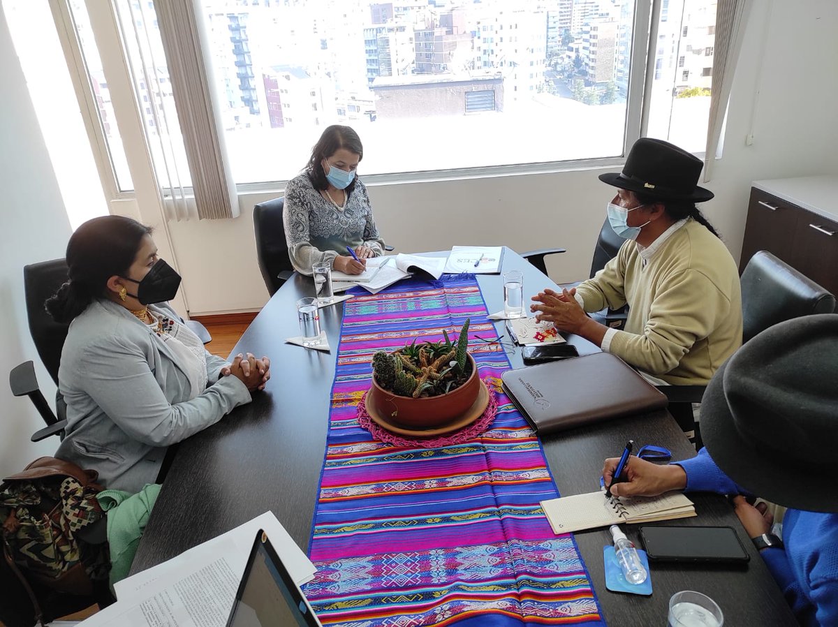 RYanantin's tweet photo. Reunión junto a Catalina Vélez, presidenta del Consejo de Educación Superior. CES. quien junto nuestra delegación se comprometieron a: Reforzar la enseñanza del kichwa como segunda lengua, levantar la data de las IES que den kichwa y generar propuesta de indicadores de evaluación https://t.co/OI3a0WvRHv