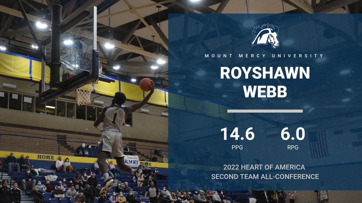 mmumbb's tweet photo. Congratulations to RoyShawn Webb and Bailey Basala for being named to the 2022 Heart of America All-Conference teams! https://t.co/8SPnr0QVB2
