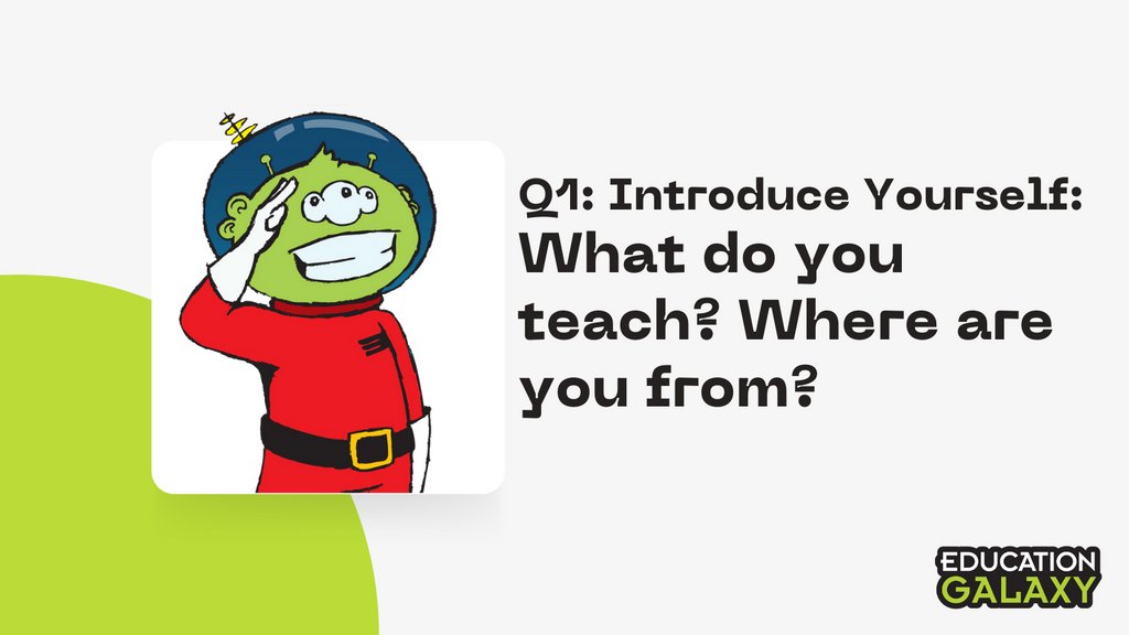 EducationGalaxy's tweet photo. There will be 5 questions, tag your answers with A1, A2, etc. and use the hashtag: #EdGalChat
Let’s Chat!! https://t.co/7gbCxNi83D