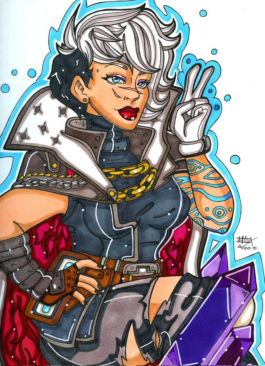 BeibakuMae's tweet photo. "Don't expect mercy, superfan. I'm not that kind of god."
#QueenTyreen coming to you live! Finished up some #borderlands3
#fanart for the lovely @ElisaRockDoc
Don't forget to like, follow and obey.
#beibakumae #rainbowbrainsplatterings #cov #pinup https://t.co/sfj8GFIH3k