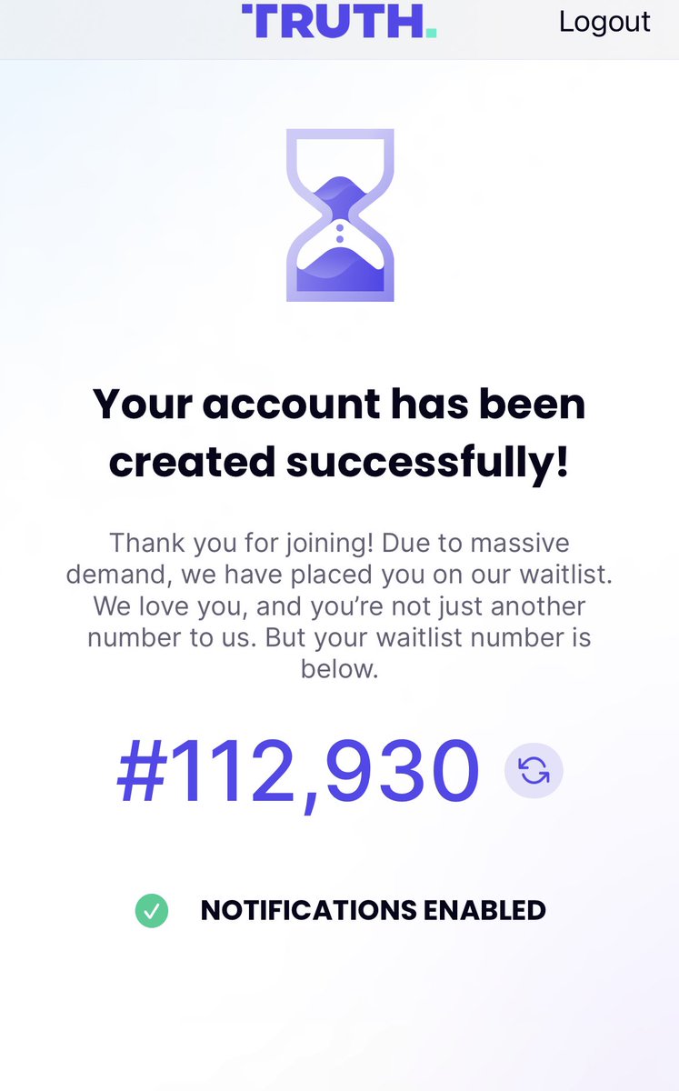 KailMehta's tweet photo. Truth of #TruthSocialApp my waiting listed started with 32930, they just replaced 3 with 11 now it’s 112930 :) https://t.co/OurlOWg0TX