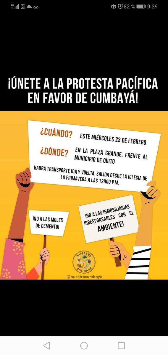 TumbacoI's tweet photo. #Atención 
El día de mañana, 23 de febrero de 2022, representantes de #Cumbayá, desde la  13h00,se reunirán con autoridades en el Municipio de Quito, incluyendo al alcalde Santiago Guarderas, con el fin de tratar los temas de la mala planificación de crecimiento urbano. https://t.co/CRxNXkTMWX